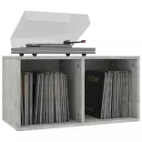 800121  Vinyl Storage Box Concrete Grey 71x34x36 cm Chipboard