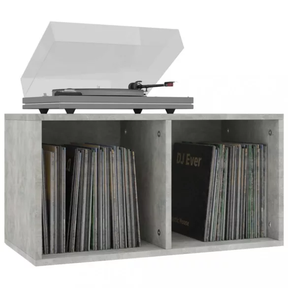 800121  Vinyl Storage Box Concrete Grey 71x34x36 cm Chipboard