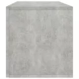 800121  Vinyl Storage Box Concrete Grey 71x34x36 cm Chipboard