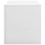 magasfényű fehér szerelt fa lemeztároló doboz 71 x 34 x 36 cm