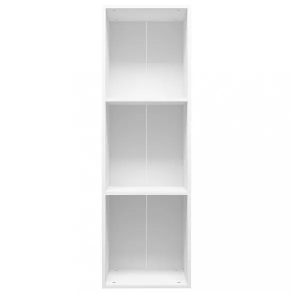 fehér szerelt fa könyv-/TV-szekrény 36 x 30 x 114 cm