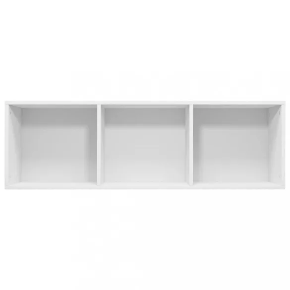 fehér szerelt fa könyv-/TV-szekrény 36 x 30 x 114 cm