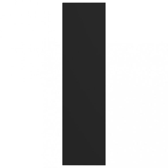 fekete forgácslap könyv-/TV-szekrény 36 x 30 x 114 cm