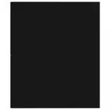 fekete forgácslap könyv-/TV-szekrény 36 x 30 x 114 cm