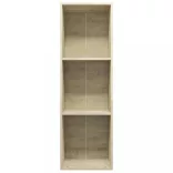 sonoma tölgy színű forgácslap könyv-/TV-szekrény 36x30x114 cm