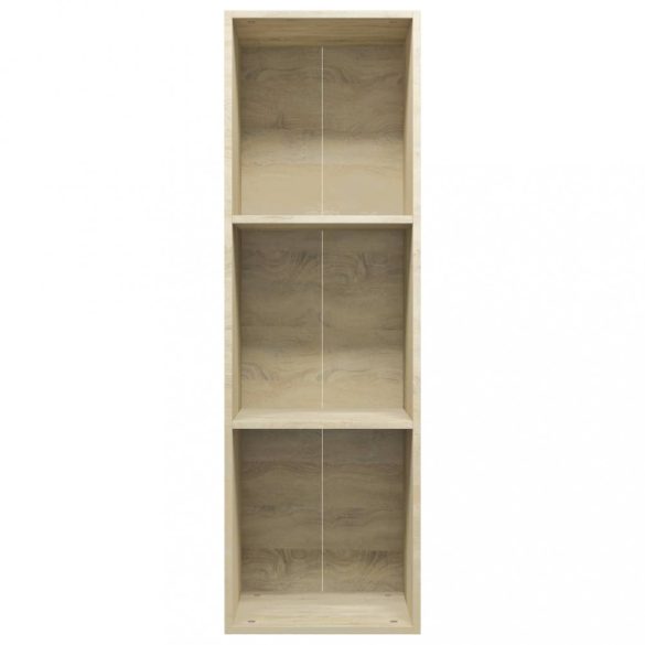 sonoma tölgy színű forgácslap könyv-/TV-szekrény 36x30x114 cm