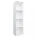 fehér szerelt fa könyv-/TV-szekrény 36 x 30 x 143 cm