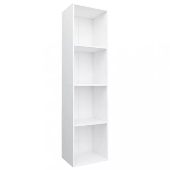 fehér szerelt fa könyv-/TV-szekrény 36 x 30 x 143 cm