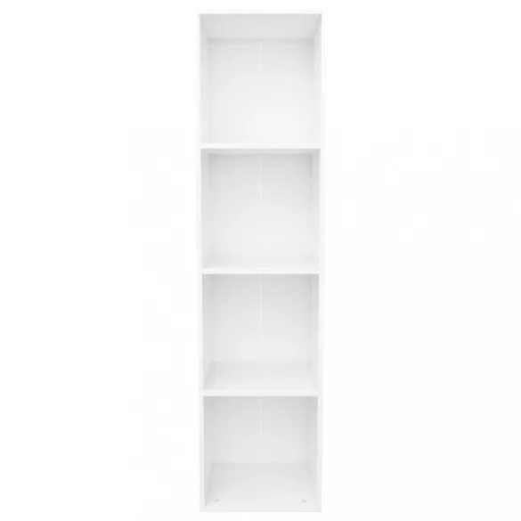 fehér szerelt fa könyv-/TV-szekrény 36 x 30 x 143 cm