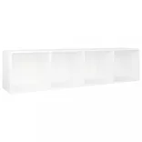 fehér szerelt fa könyv-/TV-szekrény 36 x 30 x 143 cm