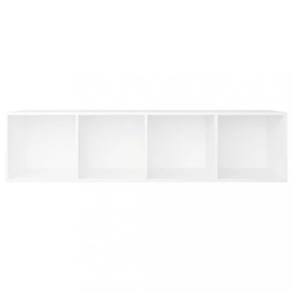 fehér szerelt fa könyv-/TV-szekrény 36 x 30 x 143 cm