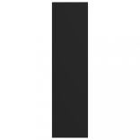 fekete szerelt fa könyv-/TV-szekrény 36 x 30 x 143 cm