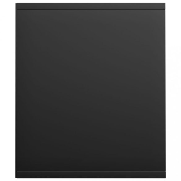 fekete szerelt fa könyv-/TV-szekrény 36 x 30 x 143 cm