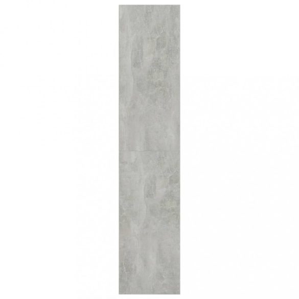 betonszürke szerelt fa könyv-/TV-szekrény 36 x 30 x 143 cm