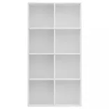 fehér szerelt fa könyv-/tálalószekrény 66 x 30 x 130 cm