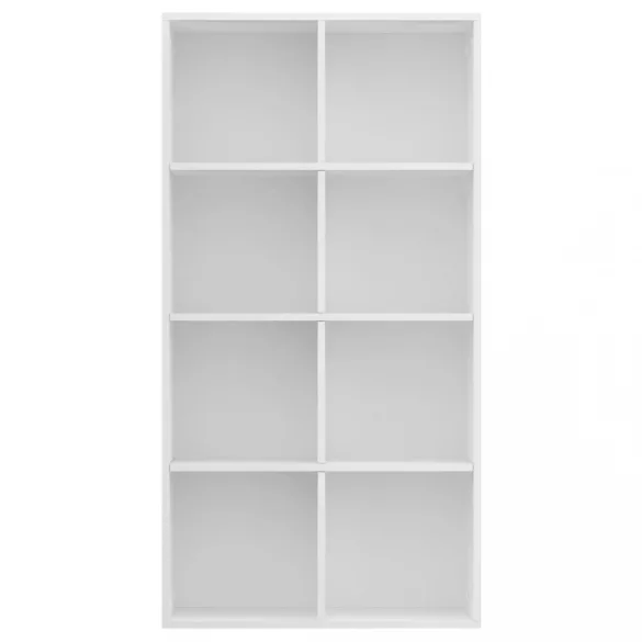 fehér szerelt fa könyv-/tálalószekrény 66 x 30 x 130 cm