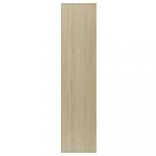 sonoma tölgyszínű szerelt fa könyv-/tálalószekrény 66x30x130cm