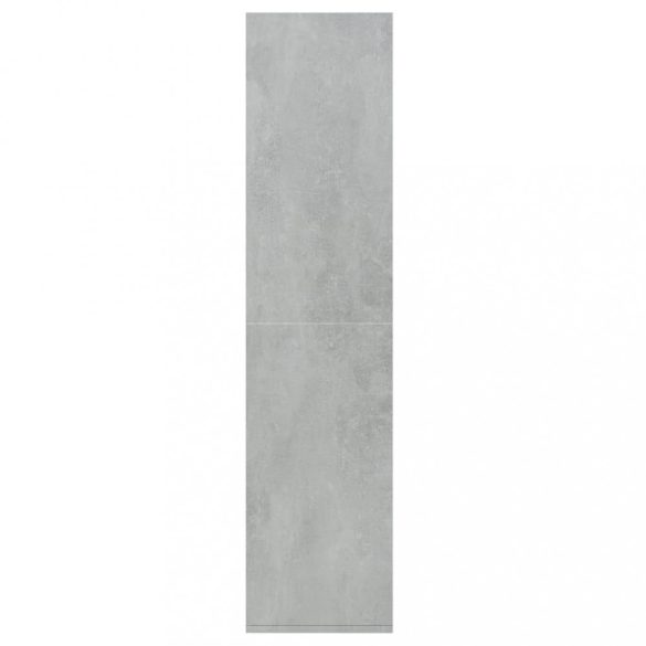 betonszürke szerelt fa könyv-/tálalószekrény 66 x 30 x 130 cm