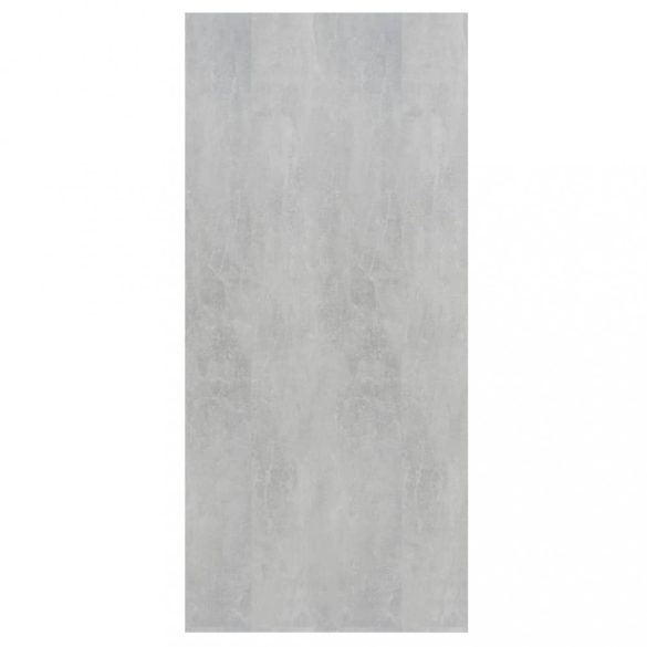 betonszürke szerelt fa könyv-/tálalószekrény 66 x 30 x 130 cm