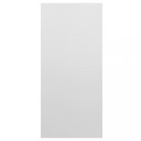 magasfényű fehér szerelt fa könyv-/tálalószekrény 66x30x130 cm