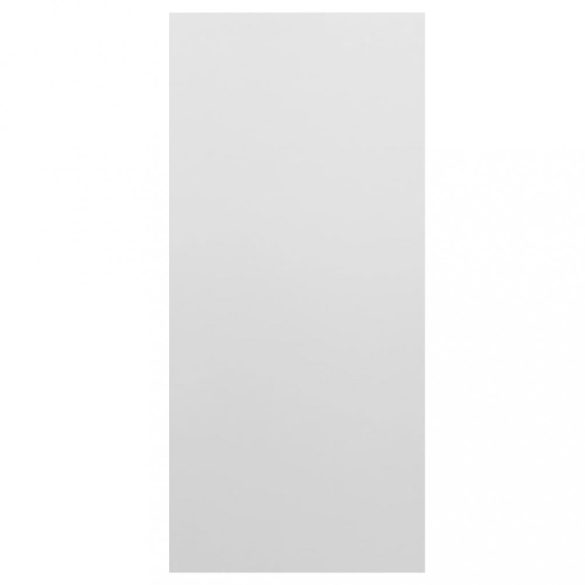 magasfényű fehér szerelt fa könyv-/tálalószekrény 66x30x130 cm