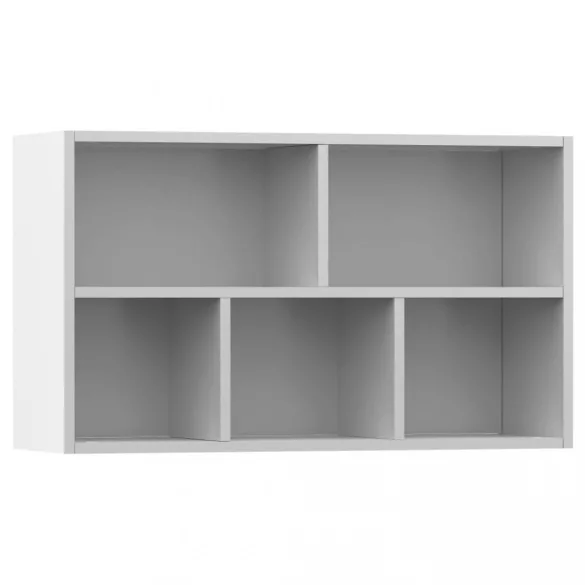 fehér szerelt fa könyv-/tálalószekrény 50 x 25 x 80 cm