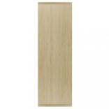 sonoma tölgy-színű szerelt fa könyv-/tálalószekrény 50x25x80 cm