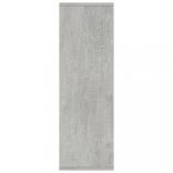 betonszürke szerelt fa könyv-/tálalószekrény 50 x 25 x 80 cm