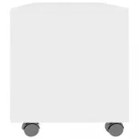 fehér szerelt fa TV-szekrény görgőkkel 90 x 35 x 35 cm