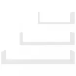 3 db fehér szerelt fa fali bemutatópolc