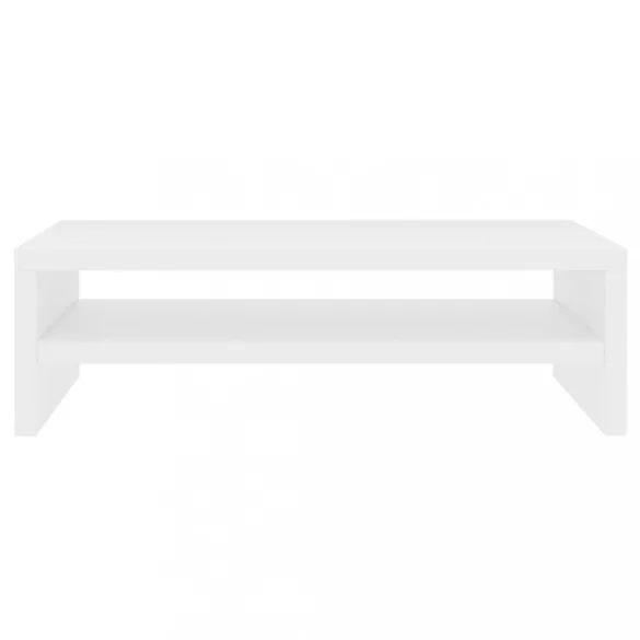 fehér szerelt fa monitorállvány 42 x 24 x 13 cm