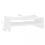 fehér szerelt fa monitorállvány 42 x 24 x 13 cm