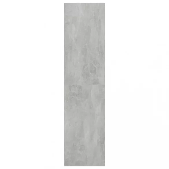betonszürke szerelt fa ruhásszekrény 50 x 50 x 200 cm