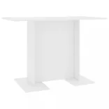 fehér szerelt fa étkezőasztal 110 x 60 x 75 cm