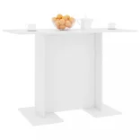 fehér szerelt fa étkezőasztal 110 x 60 x 75 cm