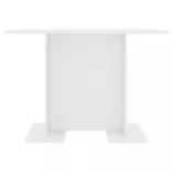 fehér szerelt fa étkezőasztal 110 x 60 x 75 cm