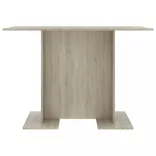 sonoma tölgy színű szerelt fa étkezőasztal 110 x 60 x 75 cm