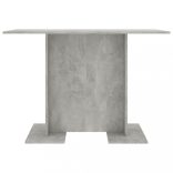 betonszürke szerelt fa étkezőasztal 110 x 60 x 75 cm