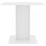 fehér szerelt fa étkezőasztal 80 x 80 x 75 cm