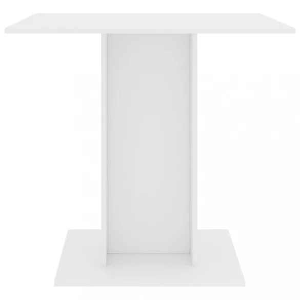 fehér szerelt fa étkezőasztal 80 x 80 x 75 cm