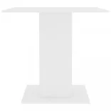 fehér szerelt fa étkezőasztal 80 x 80 x 75 cm