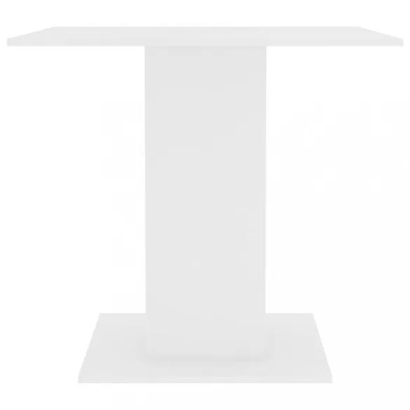 fehér szerelt fa étkezőasztal 80 x 80 x 75 cm