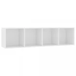 fehér könyv-/TV-szekrény 143 x 30 x 36 cm