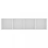 fehér könyv-/TV-szekrény 143 x 30 x 36 cm