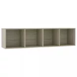 sonoma tölgy színű könyv-/TV-szekrény 143 x 30 x 36 cm