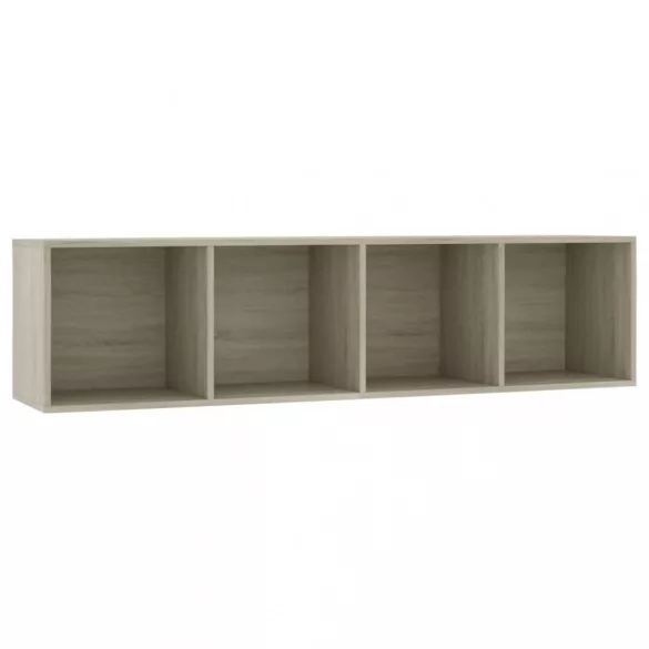 sonoma tölgy színű könyv-/TV-szekrény 143 x 30 x 36 cm