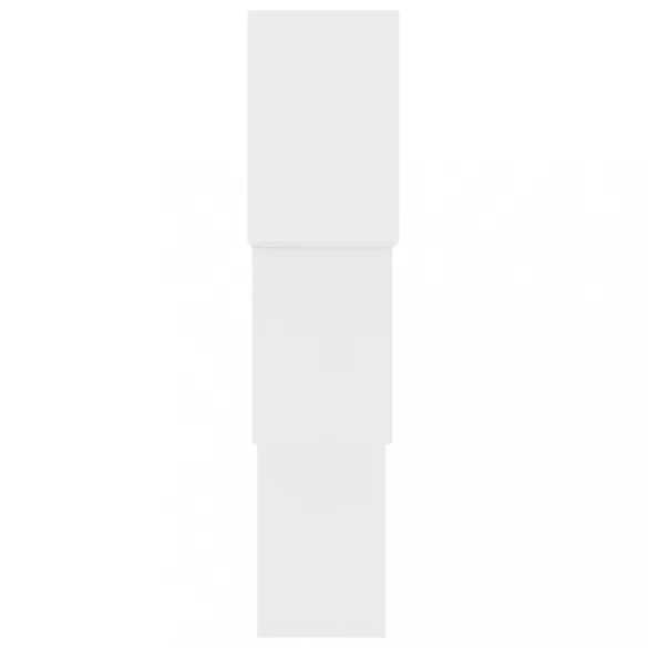 fehér kocka alakú szerelt fa fali polcok 68x15x68 cm