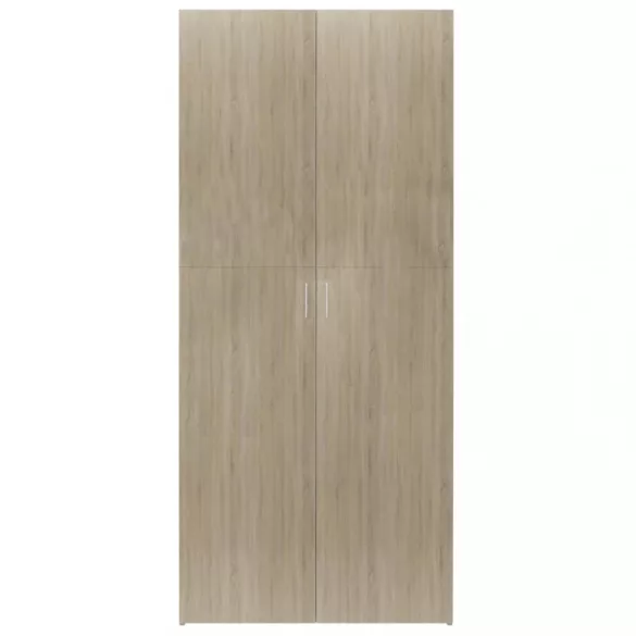 sonoma tölgy színű szerelt fa cipőszekrény 80 x 35,5 x 180 cm