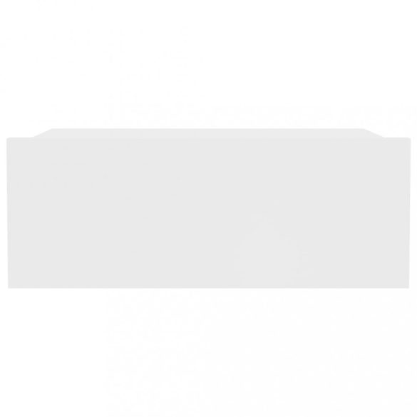 2 db fehér szerelt fa függő éjjeliszekrény 40 x 30 x 15 cm