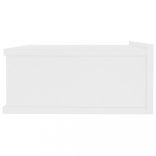 2 db fehér szerelt fa függő éjjeliszekrény 40 x 30 x 15 cm